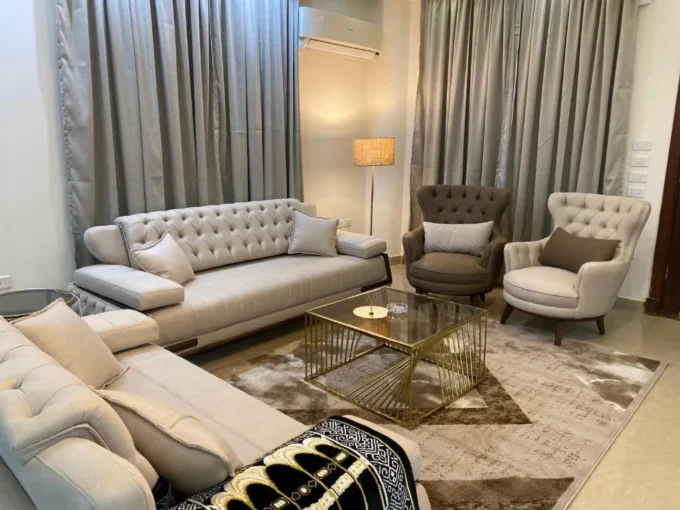 Furnished ground floor apartment with a private entrance in Zayed
